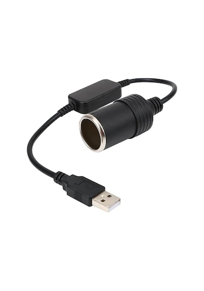 Monte Lua Usb 2.0 Siyah 5 Volt 2 Amper To 12 Volt 800mah Araç Çakmaklığına Çevirici