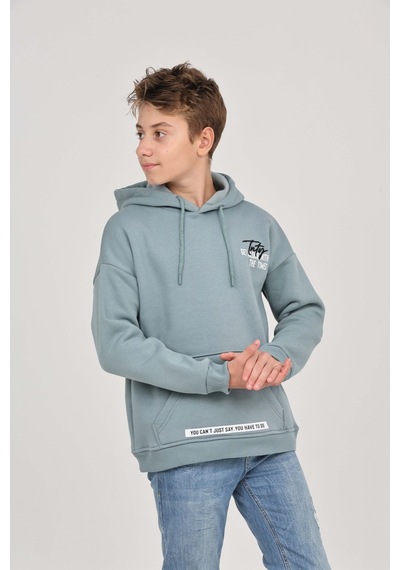 Toontoy Kids Toontoy Erkek Çocuk Tnty Nakışlı Sweatshirt Mavi