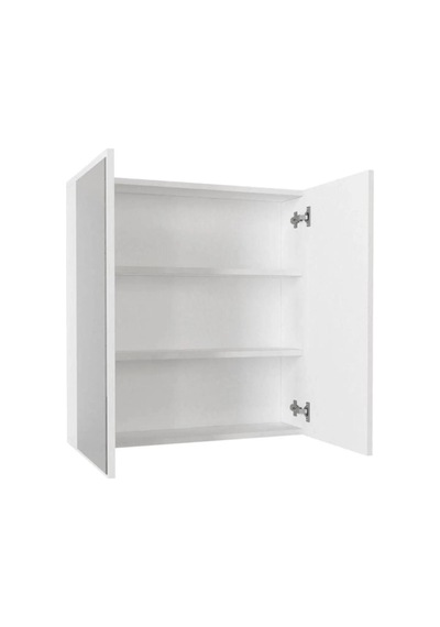Mdf 2 Kapaklı Aynalı Banyo Dolabı Çok Amaçlı Banyo Dolabı Mdf Beyaz