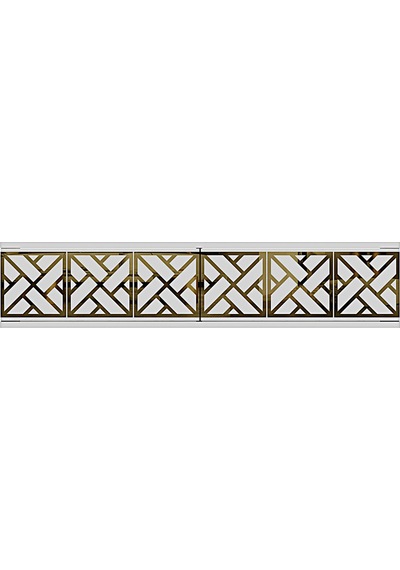 Da1238bg Arex Dresuar , Antre Hol Rafı Beyaz-gold 120cm