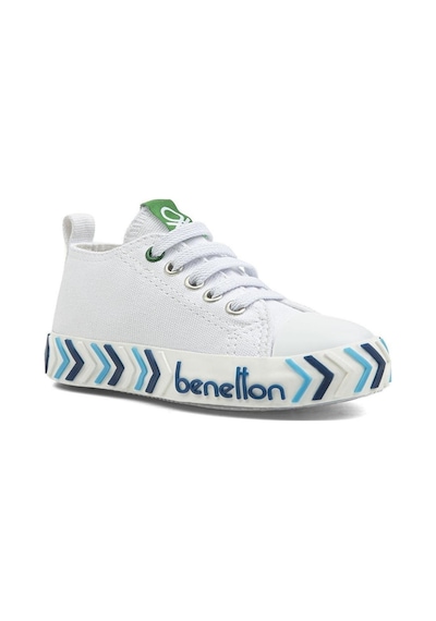 United Colors Of Benetton Benetton Lastikli Çocuk Keten Ayakkabı Beyaz Mavi Bn30641 Beyaz - Mavi United Colors Of Benetton Benetton Lastikli Çocuk Keten Ayakkabı Beyaz Mavi Bn30641 Beyaz - Mavi