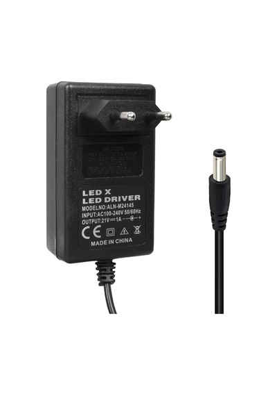 Powermaster Pm-19255 21 Volt - 1 Amper - 21 Watt 5.5 2.5 Mm L Uçlu Şarjlı Matkap Adaptörü