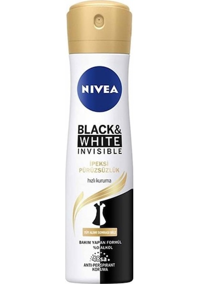 Nivea Invisible Black&White İpeksi Pürüzsüzlük Kadın Sprey Deodorant 150 ML