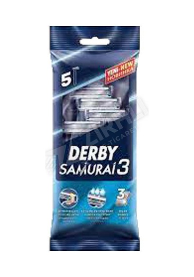 4 Adet Derby Üç Bıçaklı 5 Li Poşet