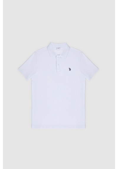 U.s. Polo Assn. Erkek Beyaz Tişört Basic 50322347-vr013