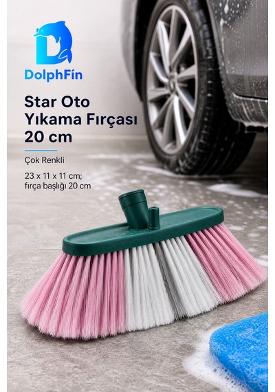 Star Oto Yıkama Fırçası 20 Cm Çok Renkli