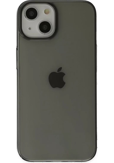 Newface Apple Uyumlu iPhone 14 Plus Kılıf Pc Sert Şeffaf Kapak - Siyah Resimdeki