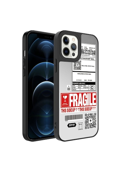 Apple Uyumlu iPhone 12 Pro Max Kılıf Aynalı Desenli Kamera Korumalı Parlak Zore Mirror Kapak Fragile