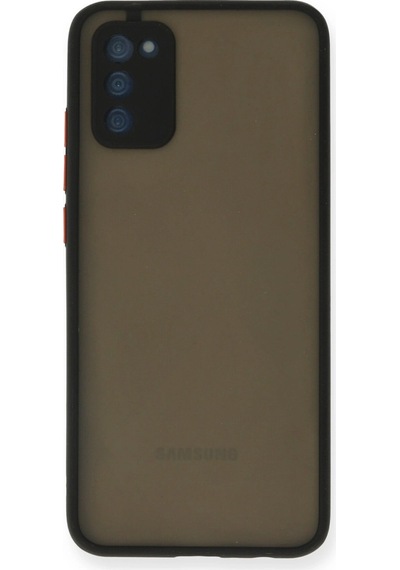 Samsung Uyumlu Galaxy A03s Kılıf Montreal Silikon Kapak Siyah/