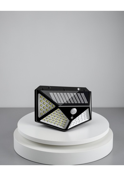 100 Led Güneş Enerjili Bahçe Lambası, Pır Sensörlü, Ip65 Su Geçirmez
