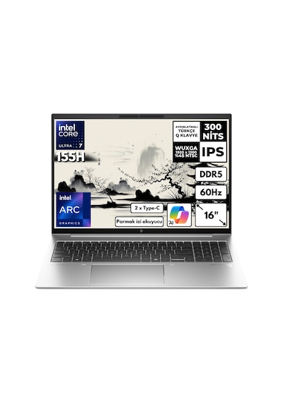 HP EliteBook 860 G11 970P0ETHMF14 Ultra 7-155H 32 GB 4 TB SSD 16" W11P Dizüstü Bilgisayar