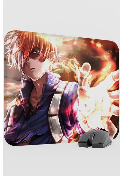 Shoto Todoroki Anime V2 - 48x40 Xl Gaming Kauçuk Kaymaz Taban Mouse Pad Fare Altlığı