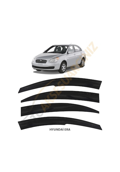 Hyundai Accent Era 2006 - 2012 Mügen Cam Rüzgarlığı 4 Lü Takım