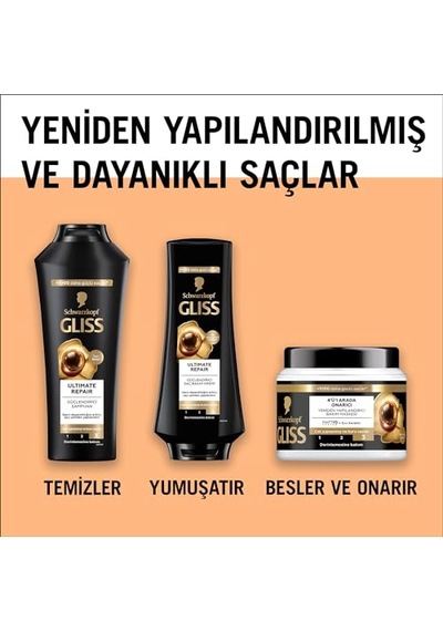 4 Ü 1 Arada Yoğun Parlaklık Veren Saç Bakım Kürü 400 Ml