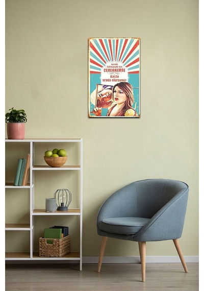 Kuşe Kağıt Duvar Posteri Nerede Bekleyeyim Sizi Retro Vintage Drtr0096