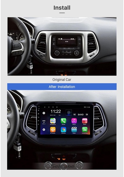 Jeep Compass 2017+ Uyumlu Multimedya Navigasyon Usb Kamera Carplayer 6 Ram