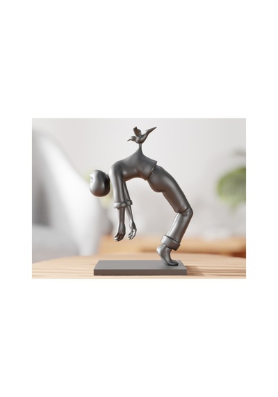 Sürrealist Yük Kuşu Figürü 15cm