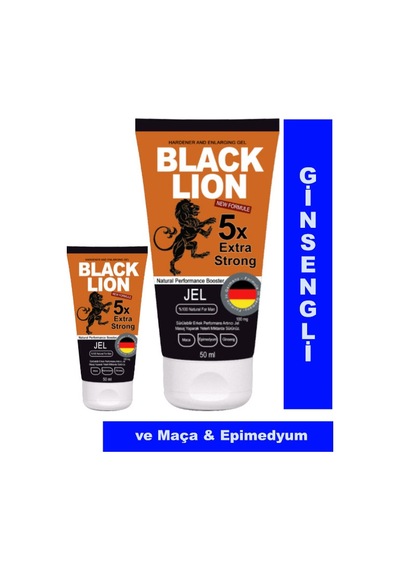 Black Lion 2 Adet Erkeklere Özel Maçalı Ginsengli Krem 50 Ml