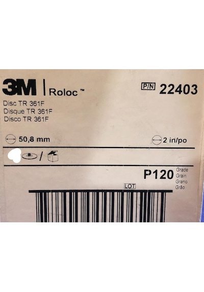 3M 22403 Roloc Zımpara Diski 120 Kum 1 Adet