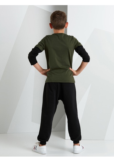 RS Erkek Çocuk Kışlık Tshirt Pantolon Takım