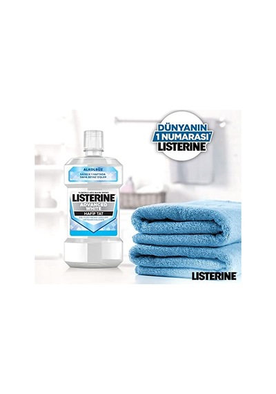 Listerine Advanced White Hafif Tat Alkolsüz Ağız Bakım Suyu 250 Ml