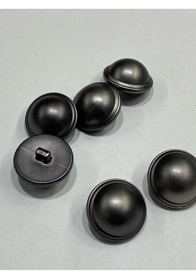 İtalyan Metalize Plastik Trençkot Düğmesi / 6 Lı Set / 2,3 Cm