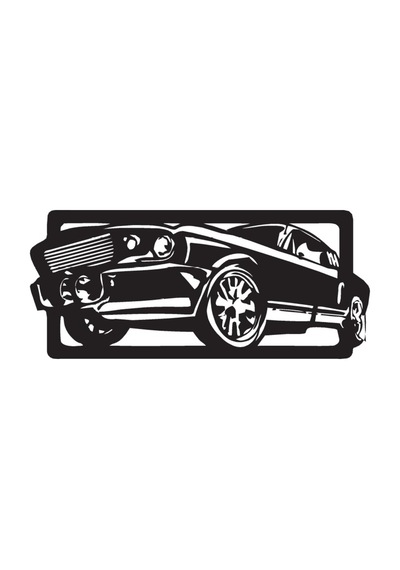 Klasik Arabalar Model 12 Oto Özel Yeni Sticker 25 X 10 Cm