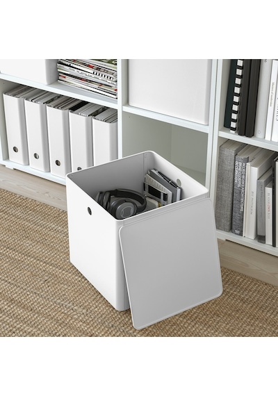 Ikea Kuggıs Kapaklı Depolama Kutusu 32 X 32 X 32 Cm Beyaz