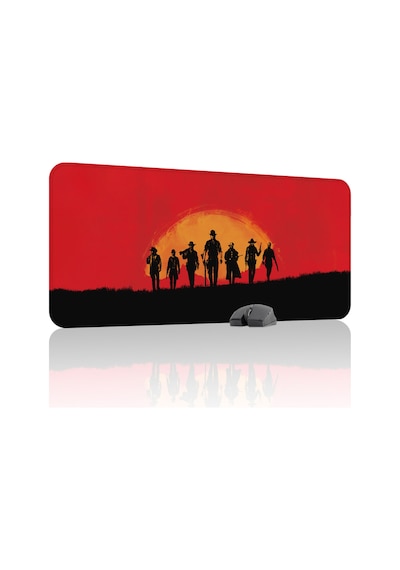 Red Dead Redemption 2 Dikişli Kauçuk Oyuncu Mousepad V1 - 90x40 Xxl Gaming Mouse Pad
