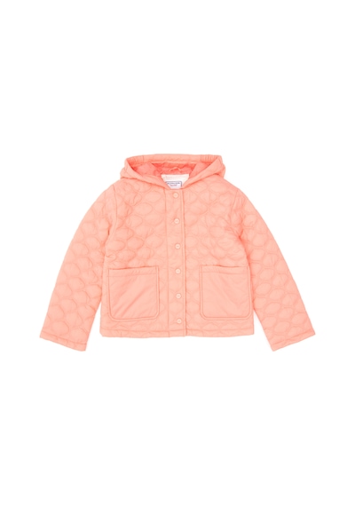 U.S. Polo Assn. Kız Çocuk Neon Pembe Kapitone Kapüşonlu Şişme Mont 50313157-VR105
