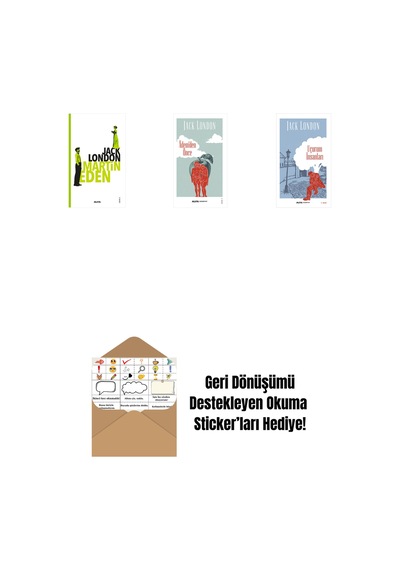 Martin Eden + Âdem'den Önce + Uçurum İnsanları + Okuma Sticker'ları