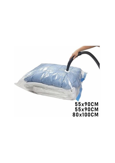 Vakumlu Hurç 3 Lü Set 2 Adet 55x90 Cm 1 Adet 80x100 Cm Vakumlu Saklama Poşeti Çok Renkli