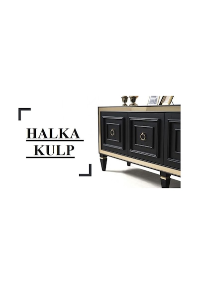 Kutayalp Yapı Halka Kulpu Mobilya Çekmece Kulp Siyah