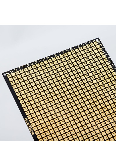 6x8cm Esnek Çift Yüz Pertenaks Pcb 0.4mm Kıvrılabilir Kağıt Proto Pertinaks Elektronik Devre Test