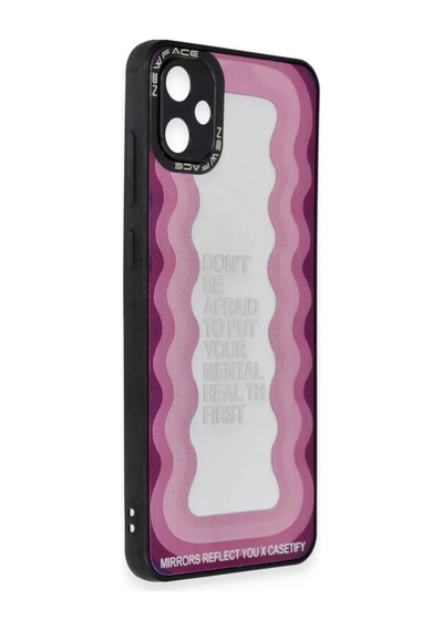 Newface Samsung Galaxy A05 Kılıf Mirror Desenli Kapak - Mirror - 11 Pembe
