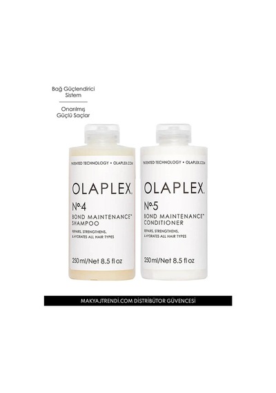 Olaplex Bond Maintenance No:4 Şampuan 250 ML + Saç Kremi 250 ML