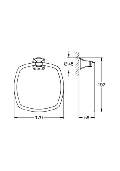Grohe Grandera Havlu Halkası - 40929ıg0 Krom -  Altın
