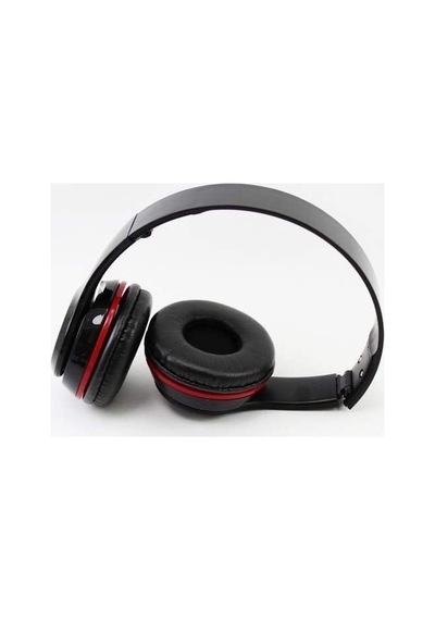 Siyah Kulak Üstü Portatif Katlanır Stereo Kulaklık Standart