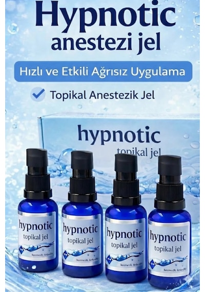 Hypnotic Acı Azaltıcı Kalıcı Makyaj Dövme Lazer Jeli 20 Ml 4 Adet Şeffaf