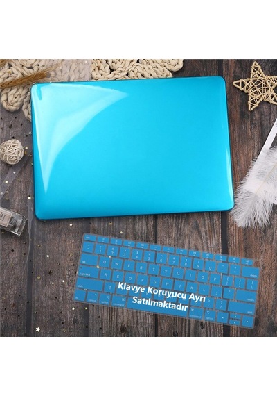 Macbook Air 13.6 İnç M2 M3 M4 M5 Uyumlu Sert Kılıf Ultra Şeffaf Hard Case A2681 A3113 A3240 A3449 Tam Uyum İnce Hafif Koruma Açık Mavi Belirtilmemiş