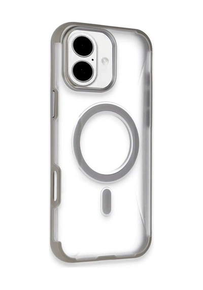 Joko - 215 - Apple Uyumlu iPhone 16 Hilton Magsafe Kapak - - Csmo-tex - Titan Gri