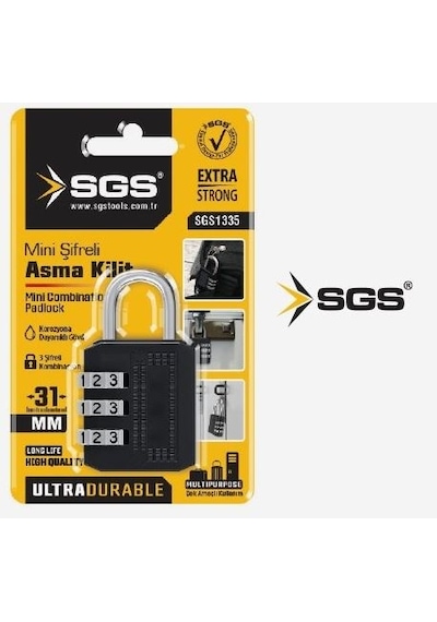 Sgs Mini Şifreli Asma Kilit