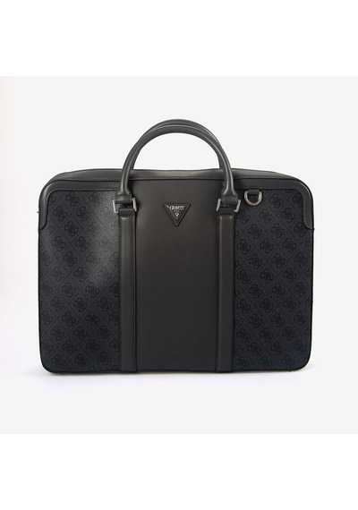 Guess Erkek Vegan Milano Logo Evrak Çantası Hmmıllp6269 Siyah