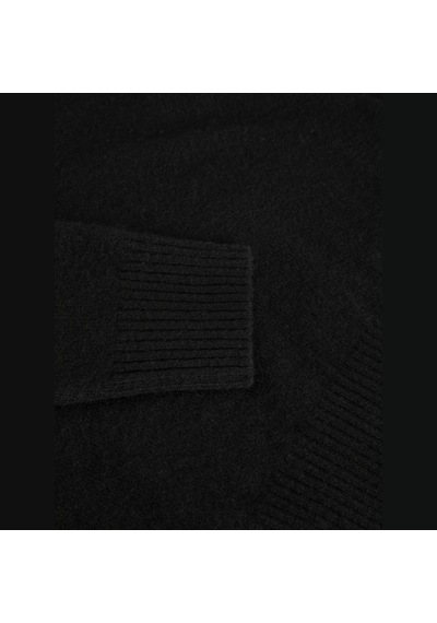 Jack & Jones Kadin Bisiklet Yaka Triko Kazak - Elba - 12301111 Siyah