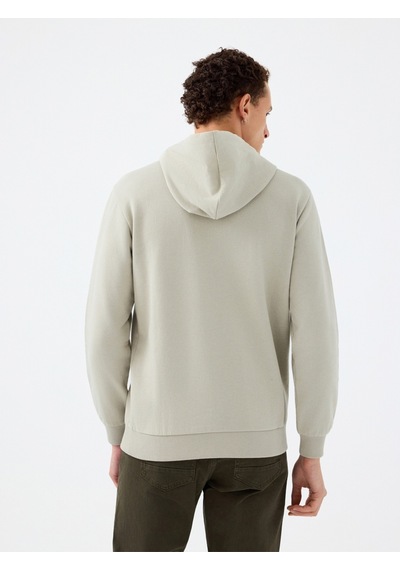 Regular Fit Erkek Sweatshirt Taş
