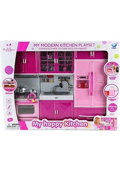 Kayyum My Happy Kitchen 3 Parça Sesli Işıklı Fırın. Mutfak Tezga
