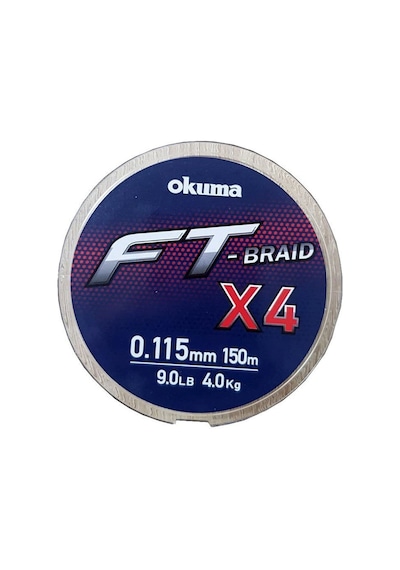 Okuma Ft-*4 Braided Line 150 mt Grey Örgü İp 0,205mm