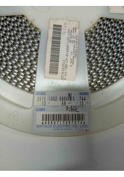 267e1002686kns 68mf 10v Tantal Kondansatör 67 Adet