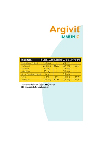 Argivit Immun C Takviye Edici Gıda 150 ML