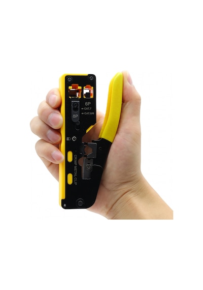 Yeni Nesil Cat6 Cat7 Rj45 / Rj11 Network Krimp Pensesi Ez Rj45 Kablo Sıkma Pense